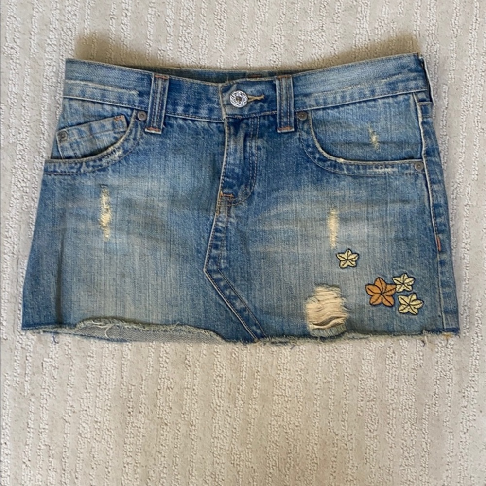 Roxy jean skirt